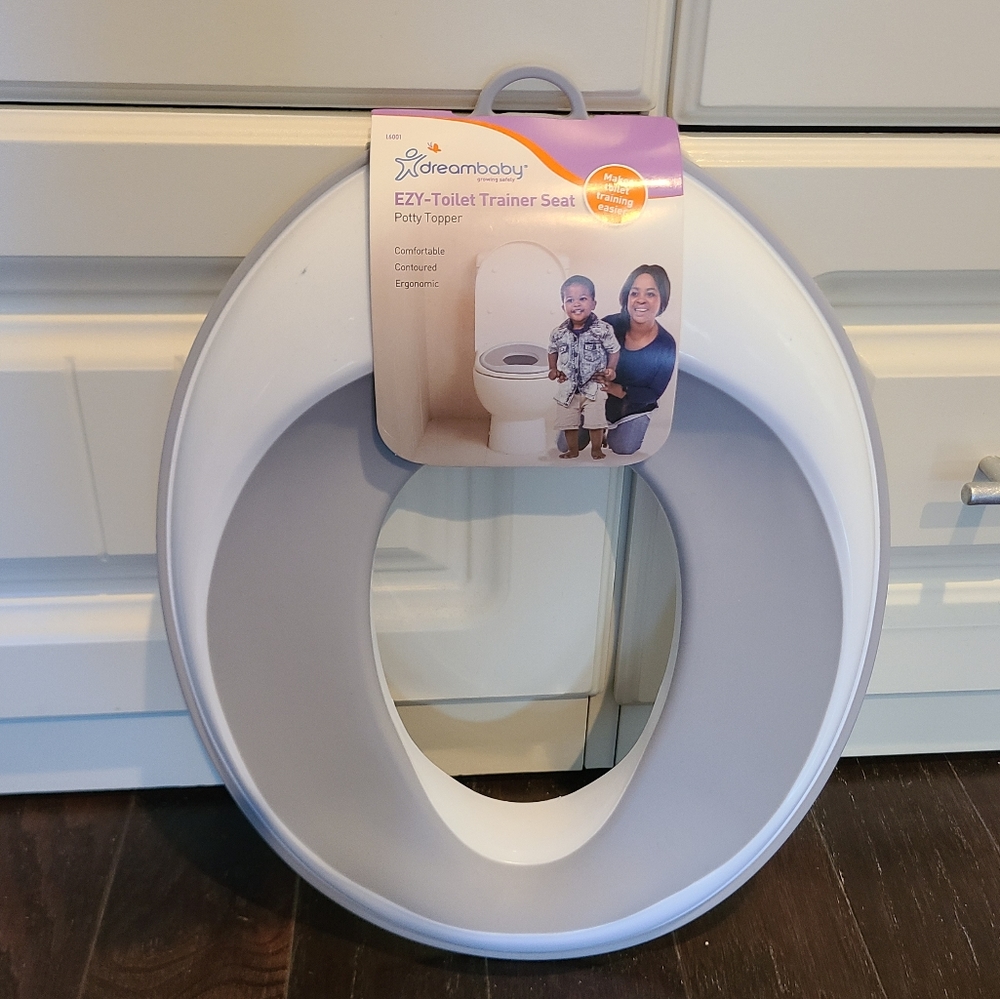 NEW Dreambaby EZY-Toilet Trainer Seat | Soft-Touch Comfort | Secure Fit | Gray